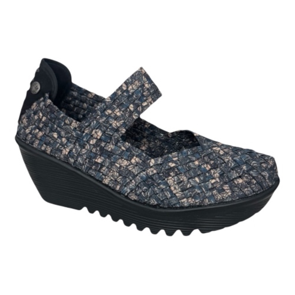 Bernie Mev Lulia Moonlight Woven Wedge Sandal Comfort Lightweights Shoe - NWB